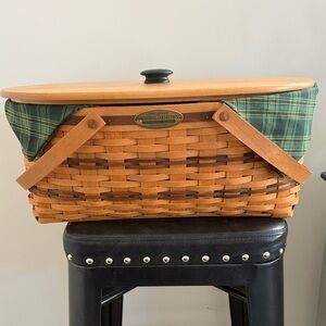 Longaberger 1999 Traditions Generosity Basket With 2 Inserts Liner & Lid